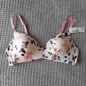 Floral Print Women's Bra